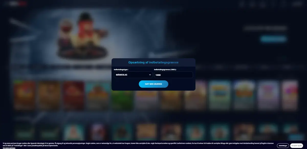 indbetalingsgrænser på netbet