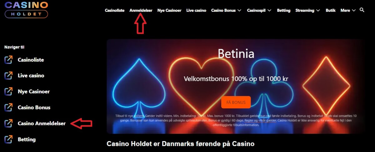 Anmeldelser af casinoer med spillelicens.