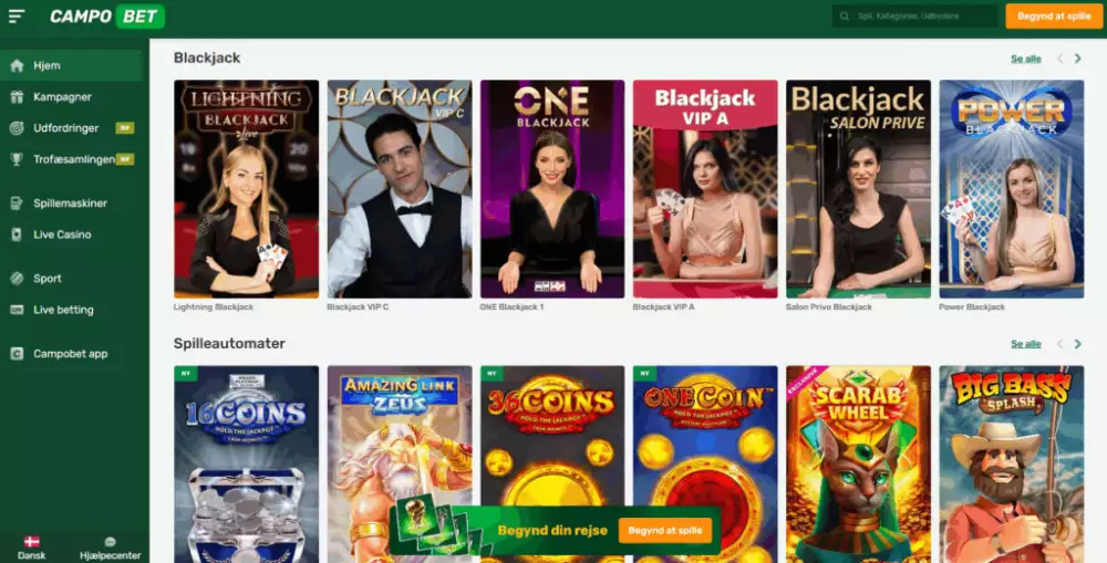 Live casino spil på mobilcasinoer.