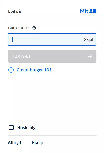 Bruger-ID hos MitID.