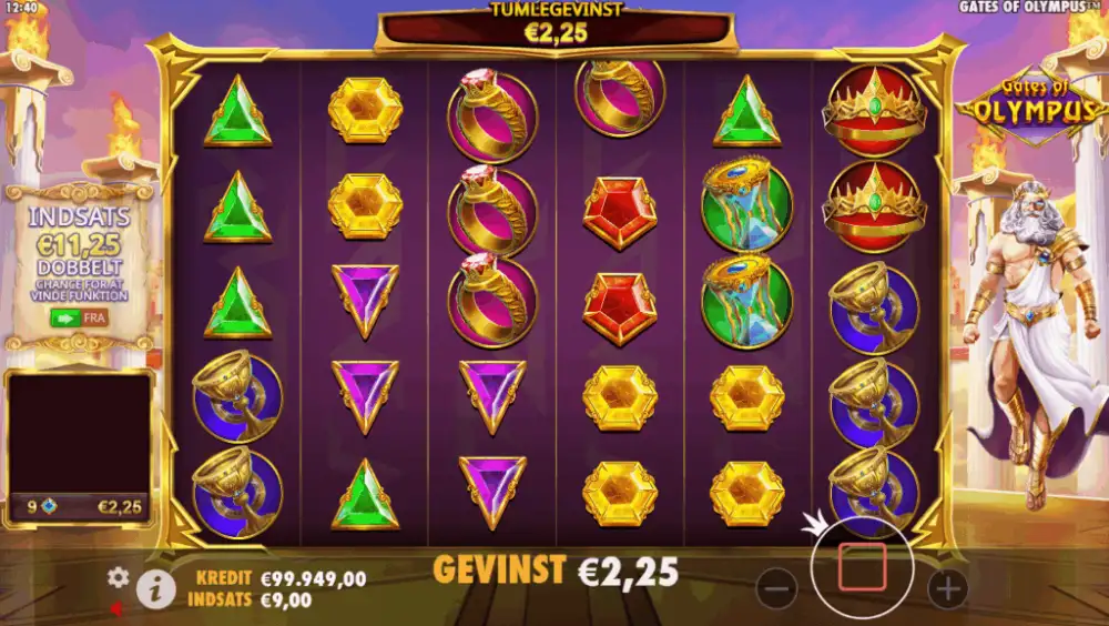 Slot med kaskade.