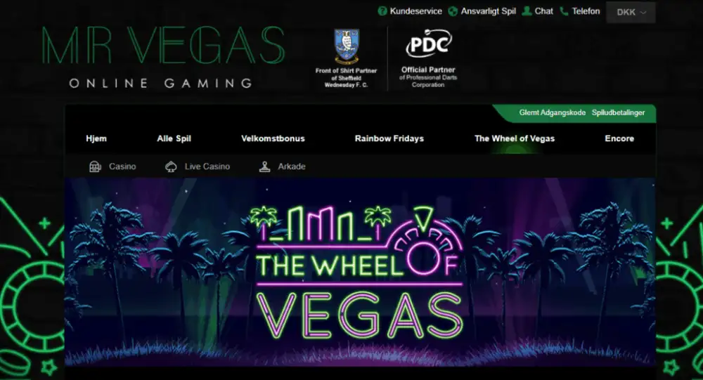 The wheel of Vegas hos Mr Vegas.