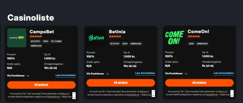 Kendetegn og fordele ved danske casinoer.