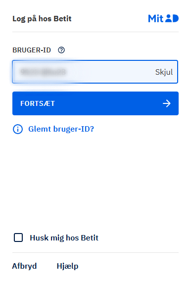 MitID verifikation hos Betit.